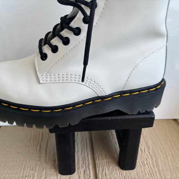 Dr. Martens White and Black Boots - Picture 3 of 15